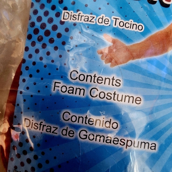 What's Shakin' Bacon Foam Men's One Size OS Halloween Costume Cosplay Funny EUC - Picture 4 of 5